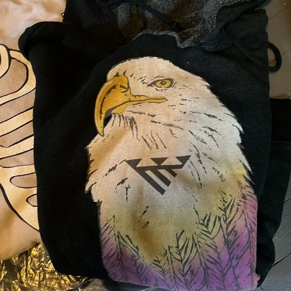 wildfox vintage bundle graphic tee two hoodies size small - Picture 3 of 6